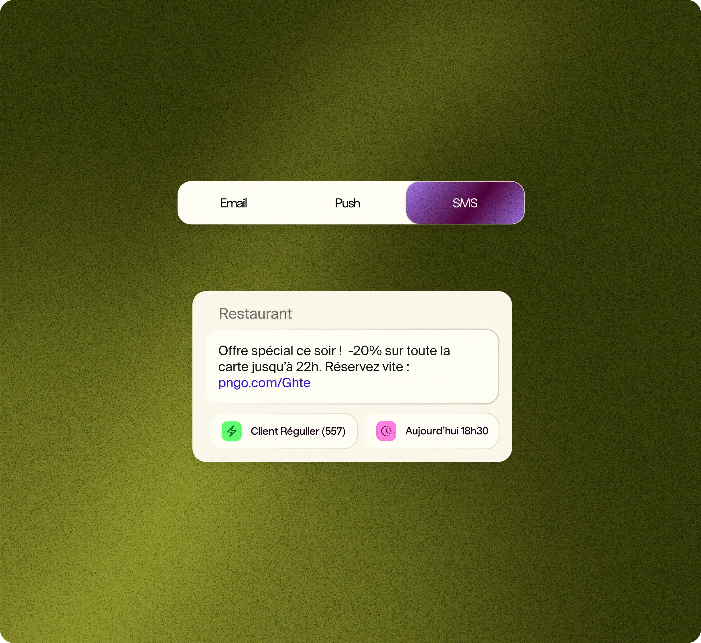 Campagnes omnicanales SMS, email et push orchestrées par Pongo