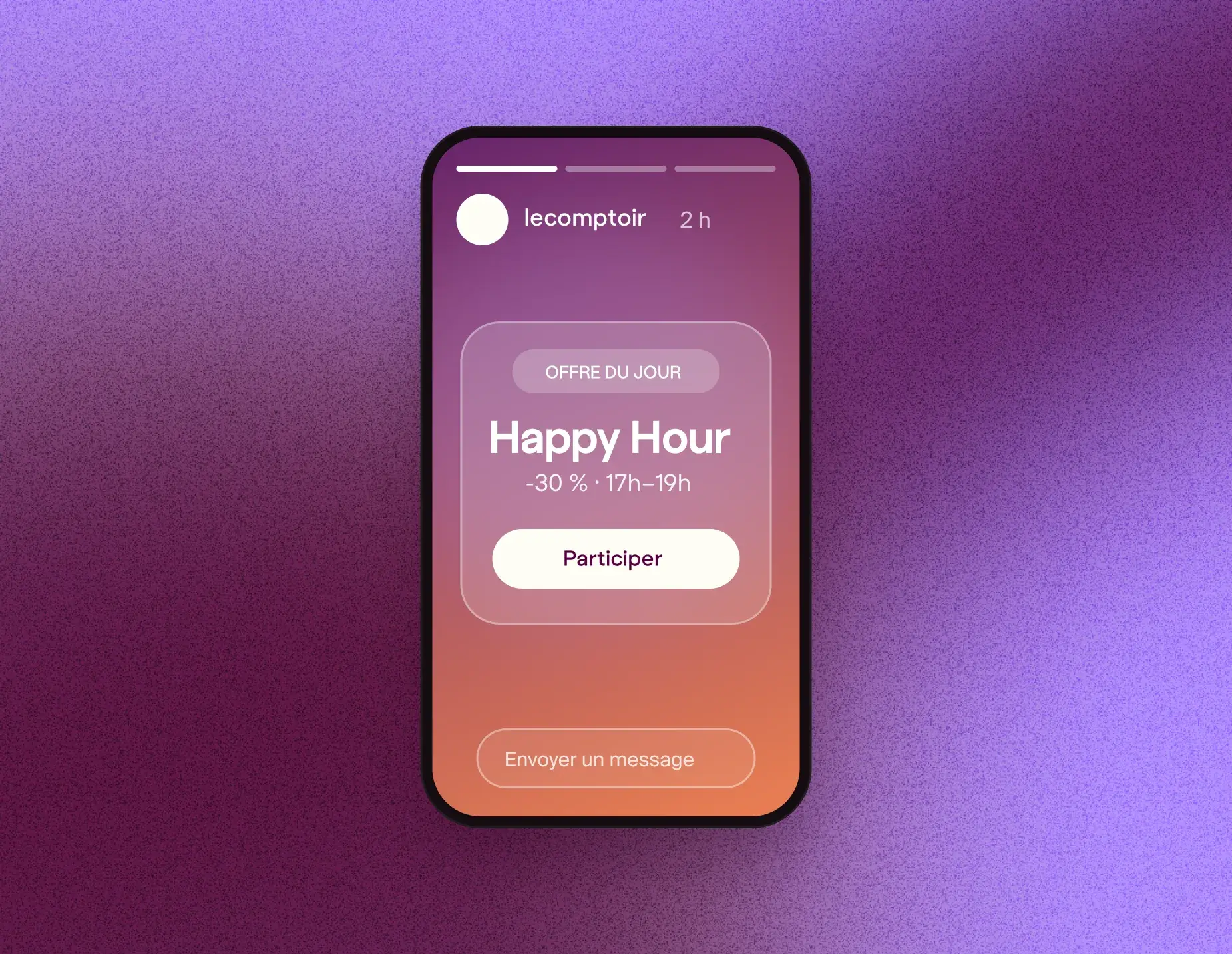 Aperçu du générateur de story Instagram
