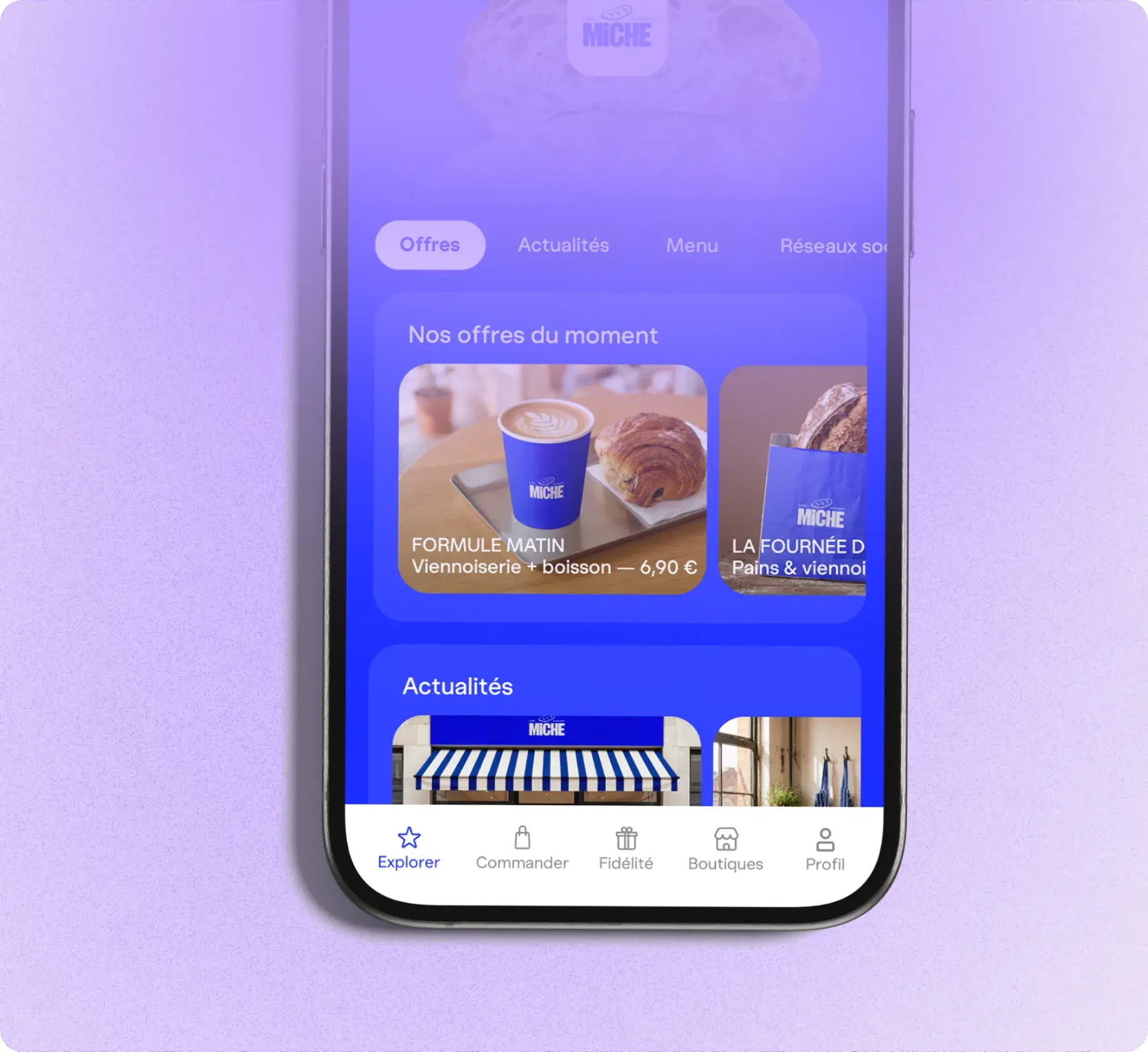 Brand App : onglet offres et actus