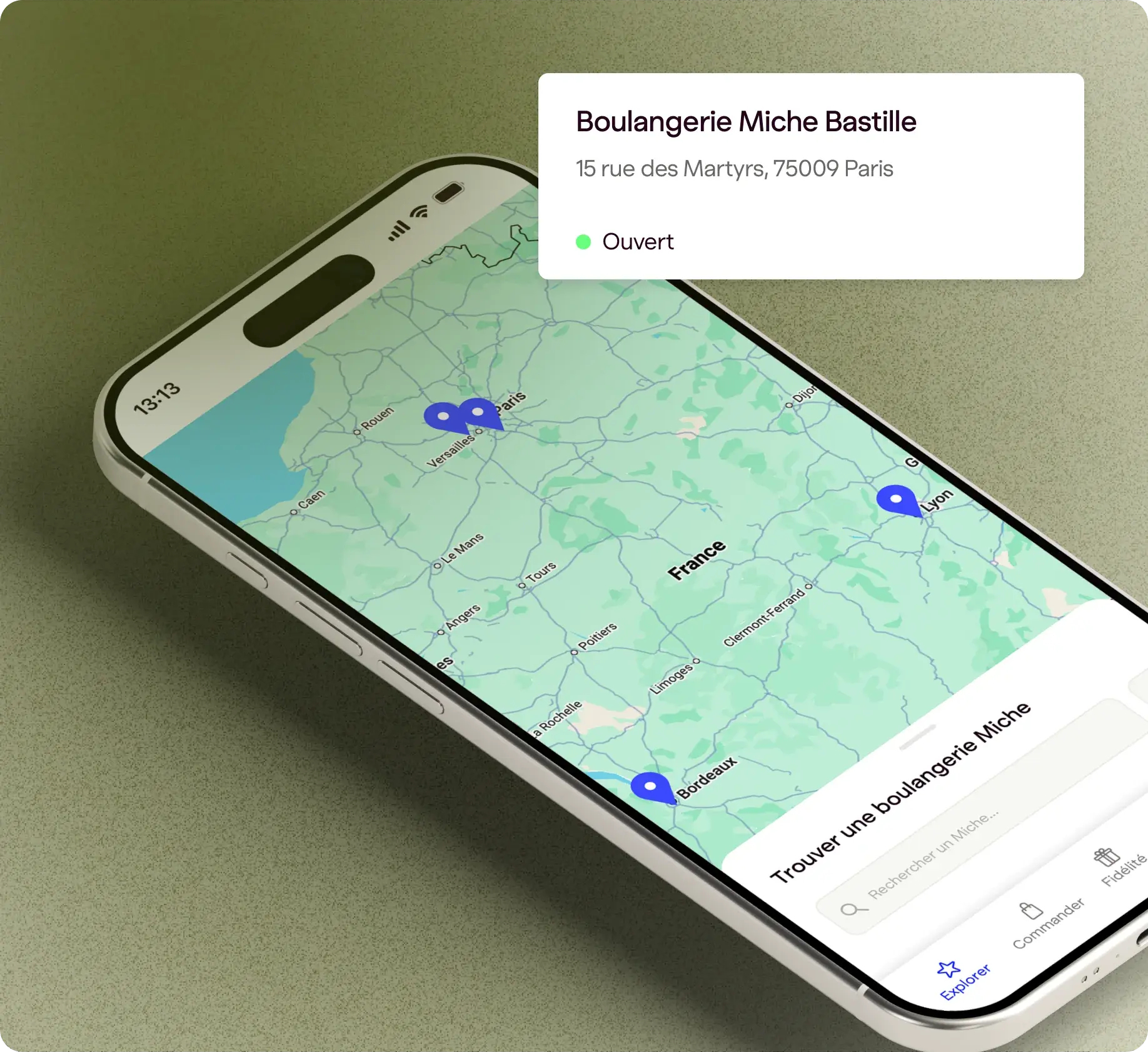 Brand App : onglet liste des magasins