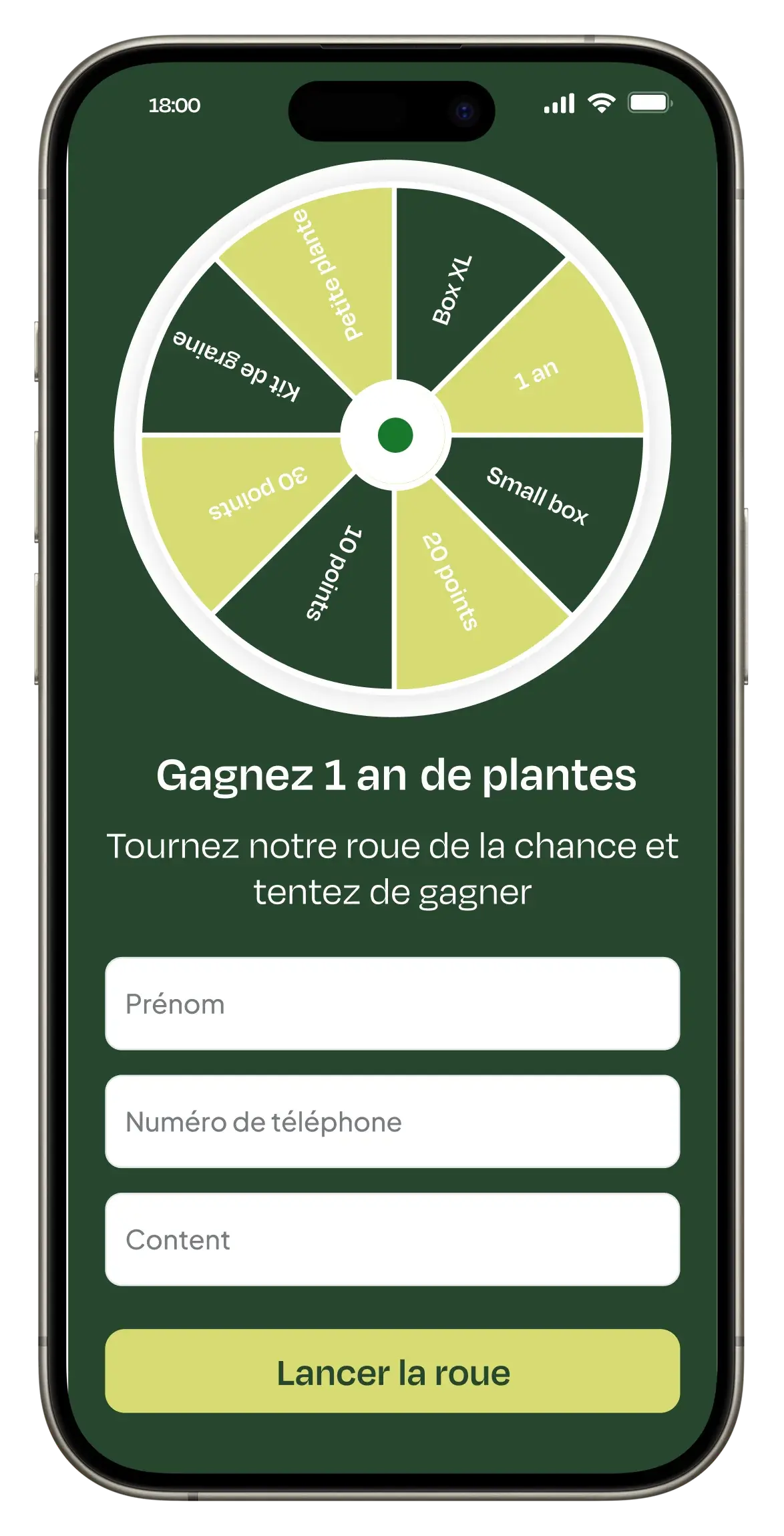 Jeu concours – Roue de la fortune