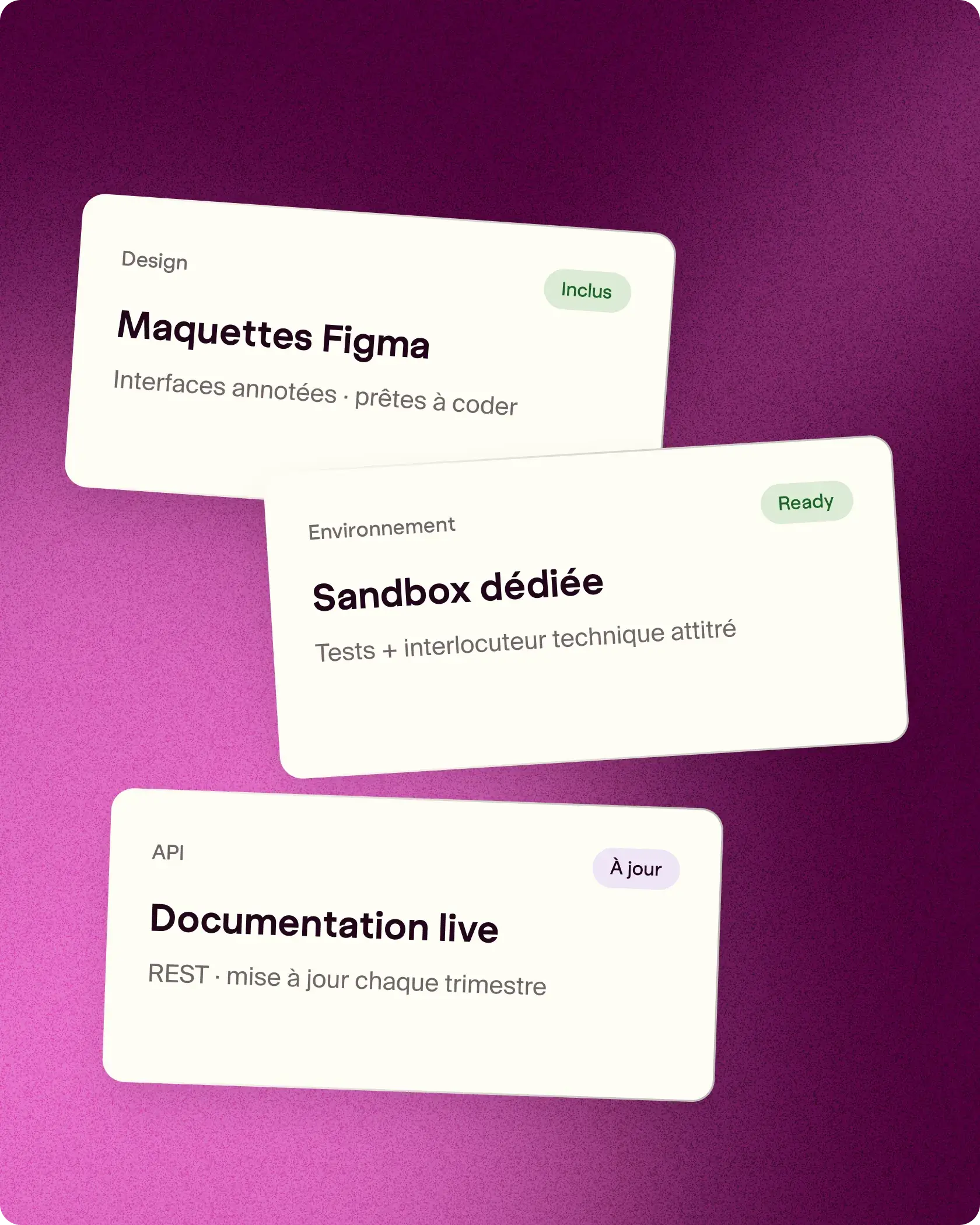 Interface Pongo pour les partenaires intégrateurs