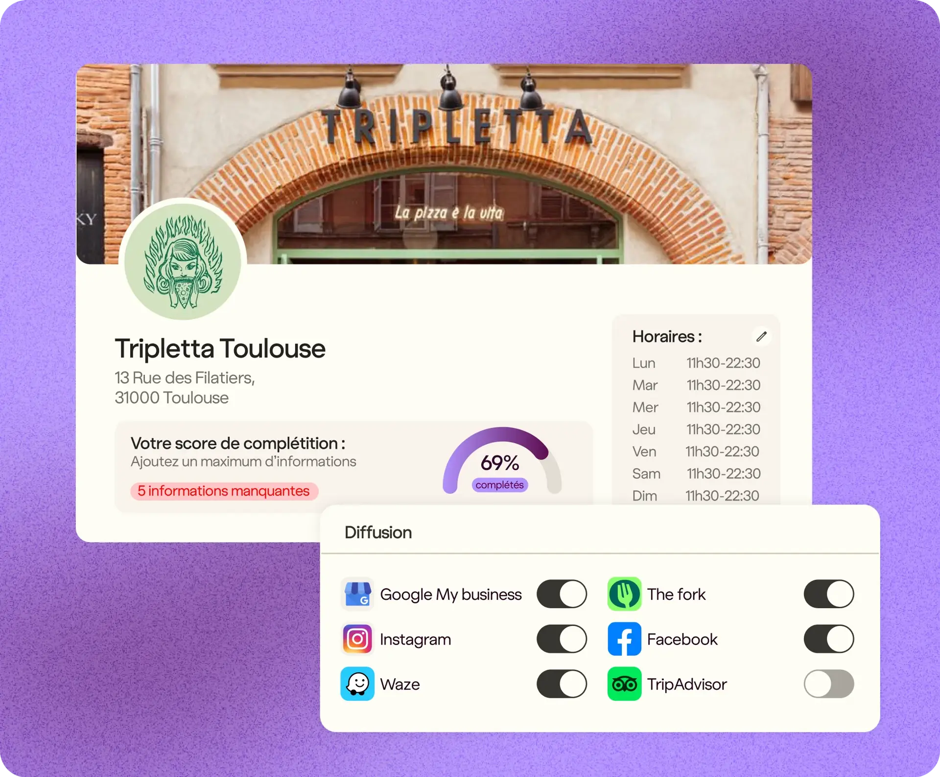 Interface Pongo : présence multi-plateformes