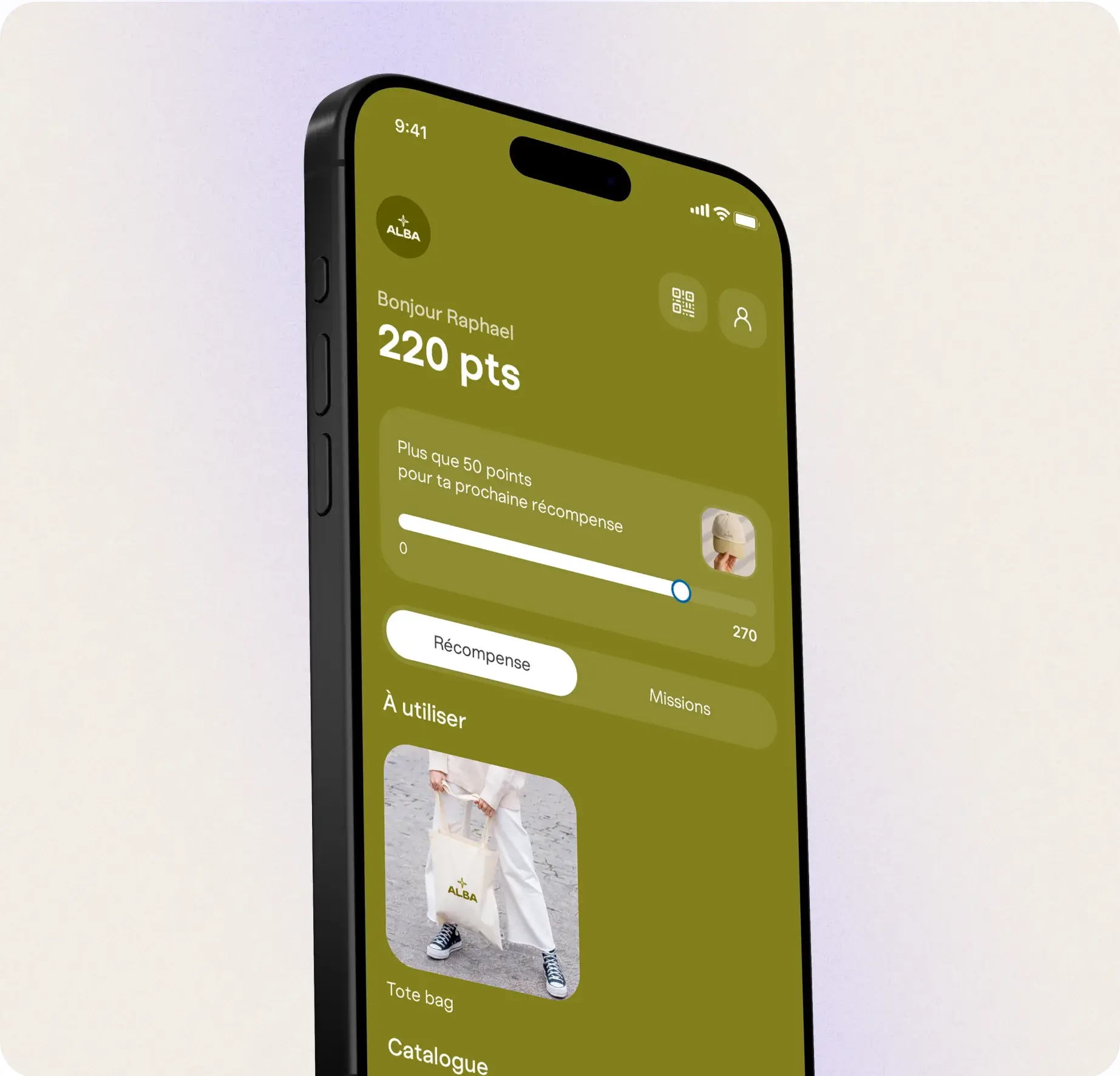 Application fidélité : merch et brand