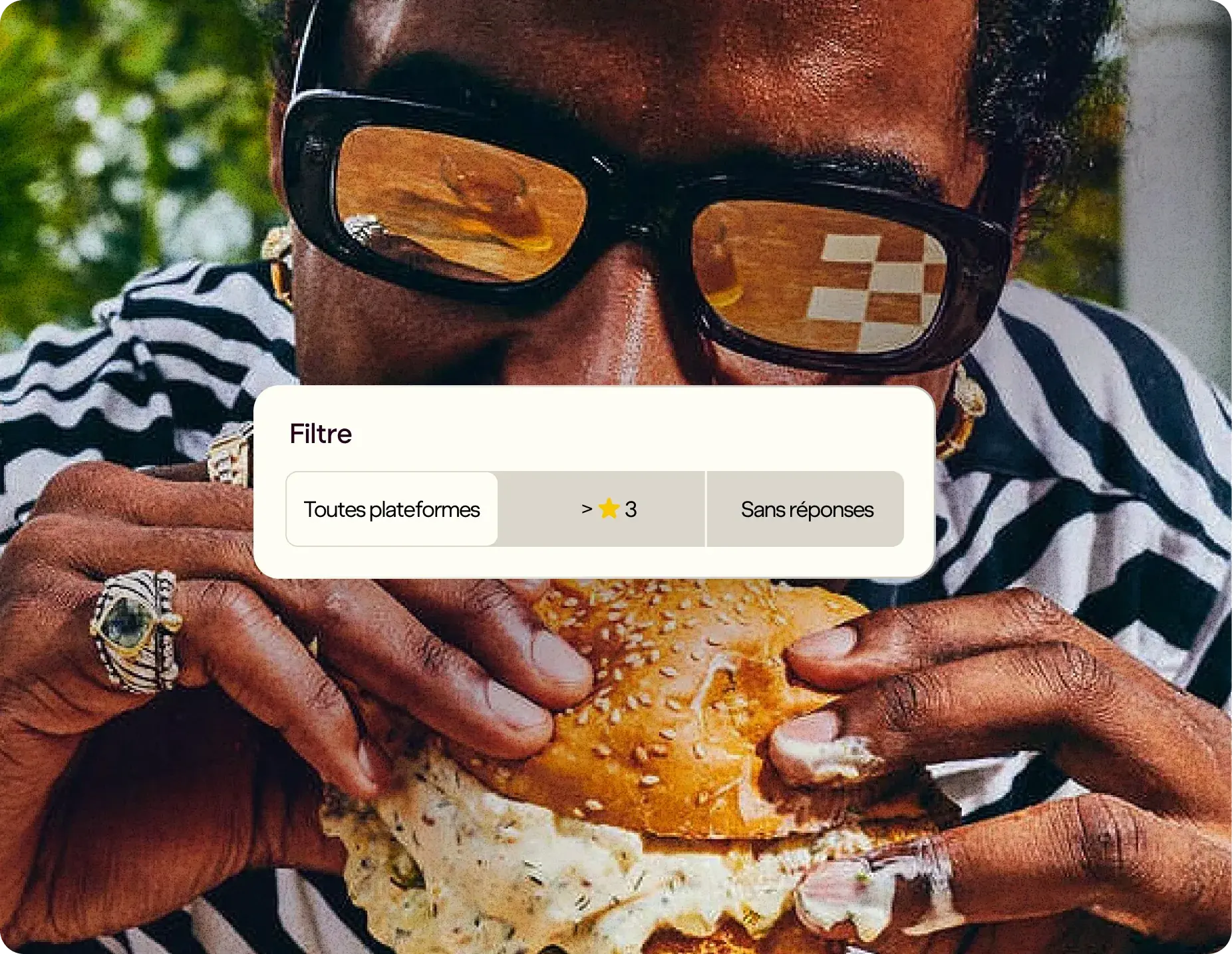 Filtres avancés sur les avis