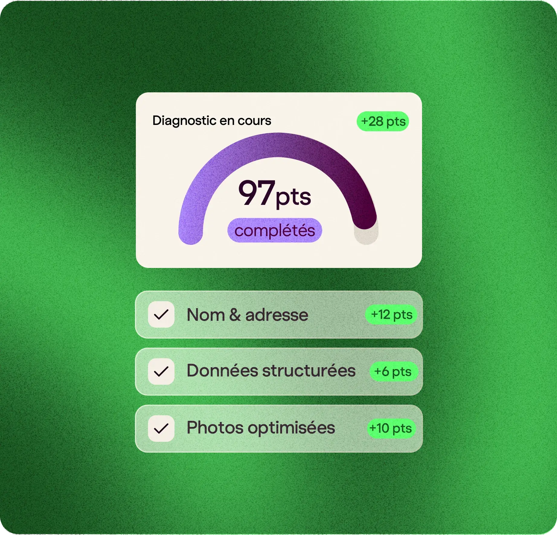 Score SEO local et checklist d'optimisation
