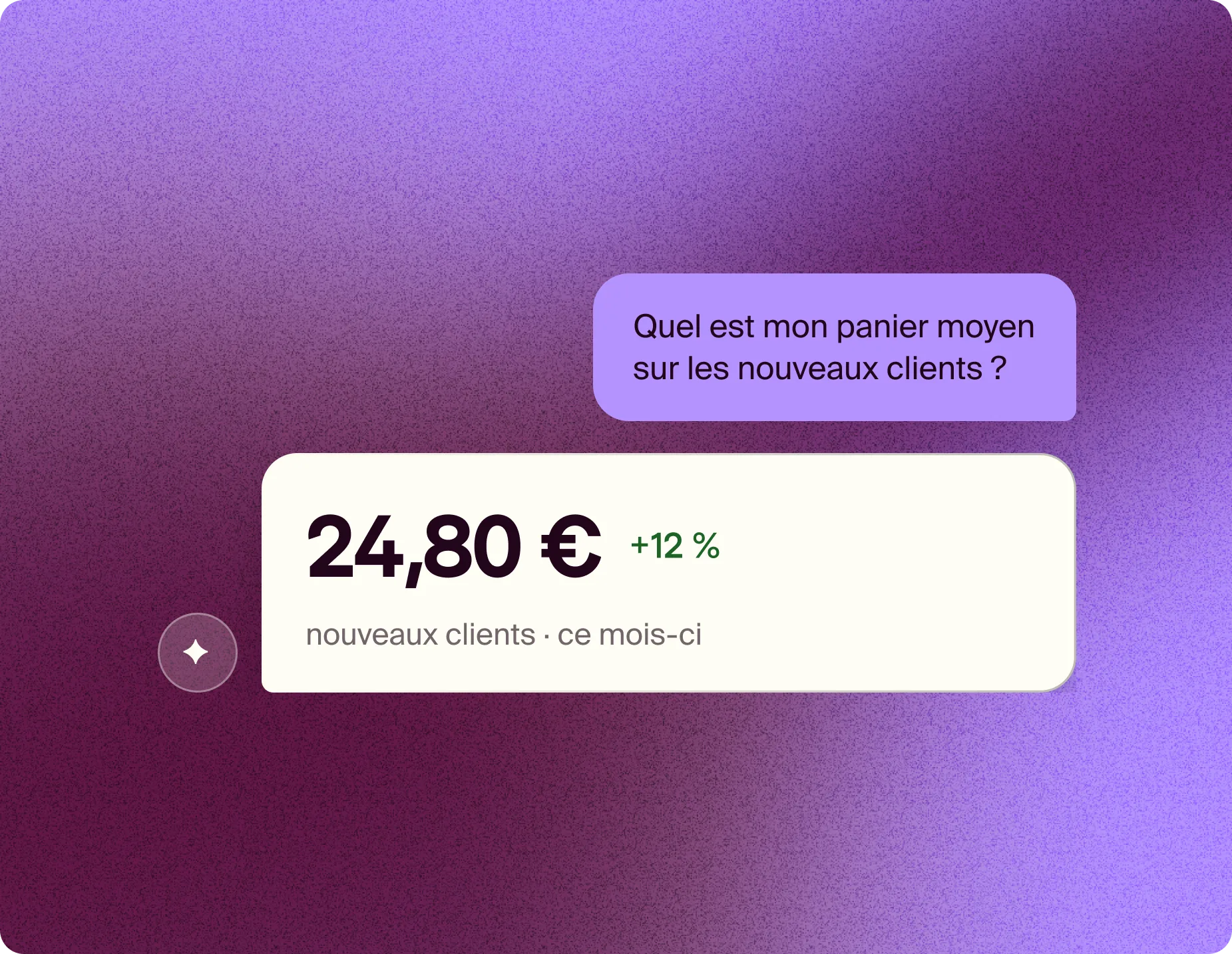 Le copilote répond à une question sur les données en langage naturel